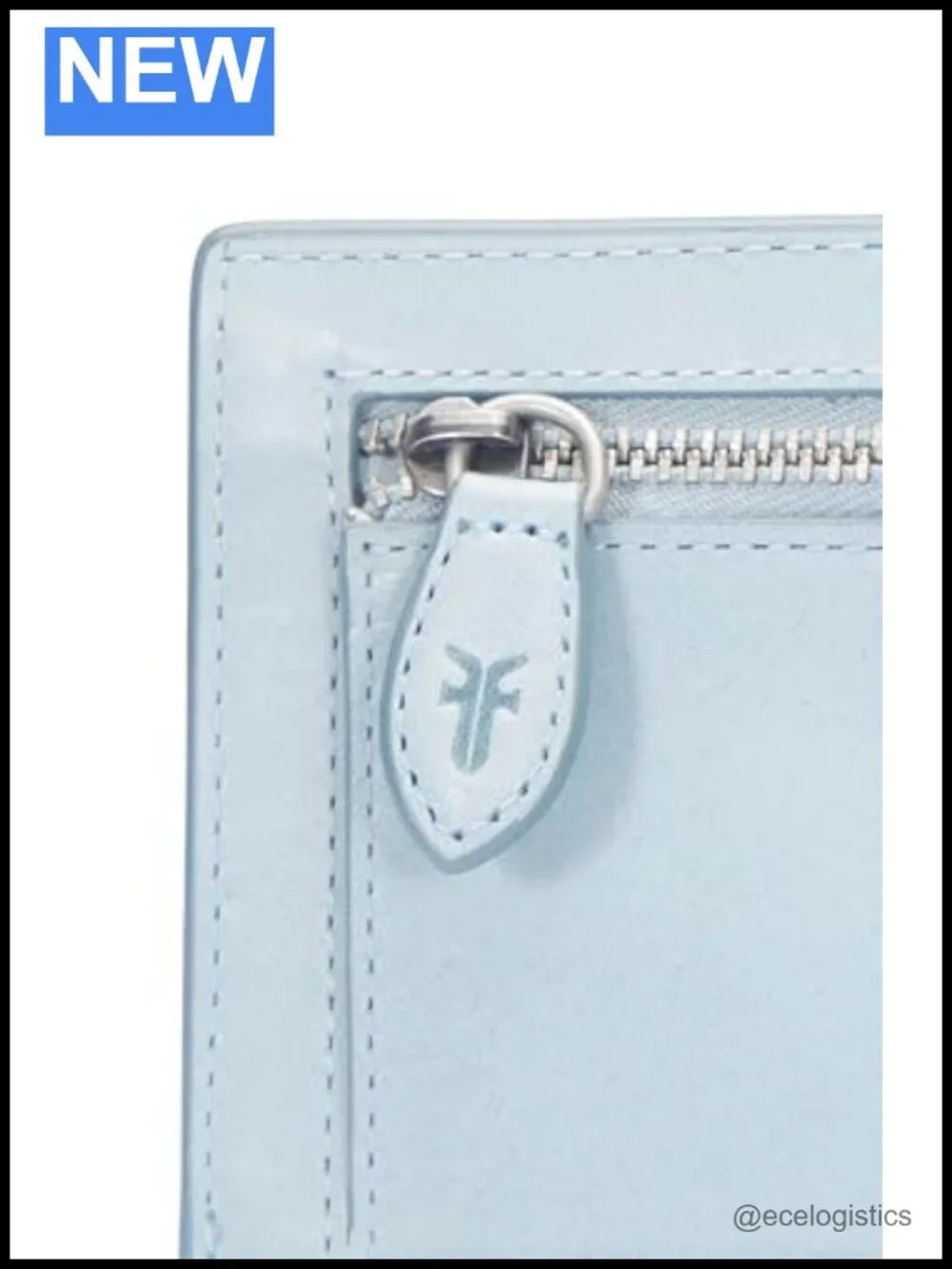 Frye Melissa Slim Wallet Leather Snap Closure Card Slots ID Window